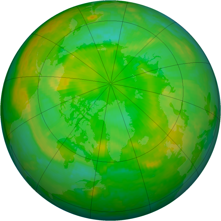 Arctic ozone map for 02 July 2002